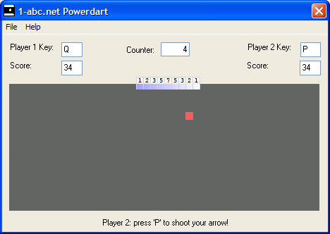 Screenshot vom Programm: 1-abc.net Powerdart